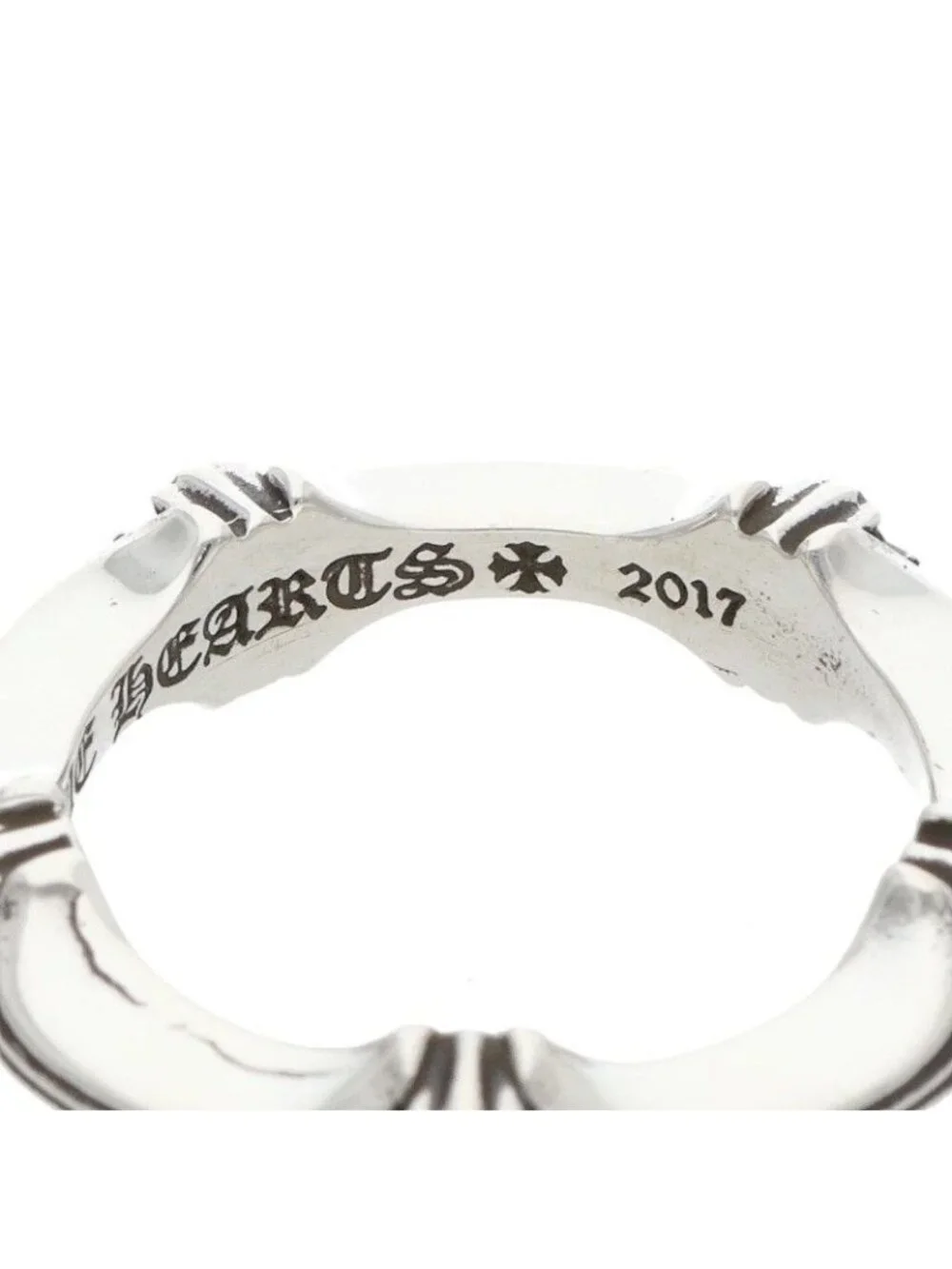 Chrome Hearts Plus and Bone Ring and Silver